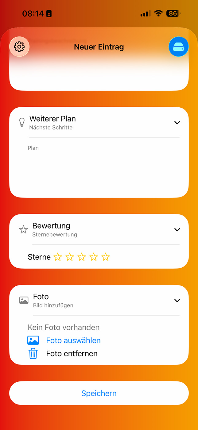 Export – PDF oder Mail